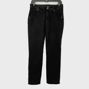 Hudson Jeans Straight Leg Black Denim Women's Size 6
